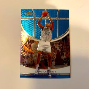 David West Topps finest basketball card